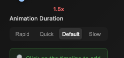 Animation Duration UI
