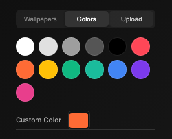 Custom Backgrounds